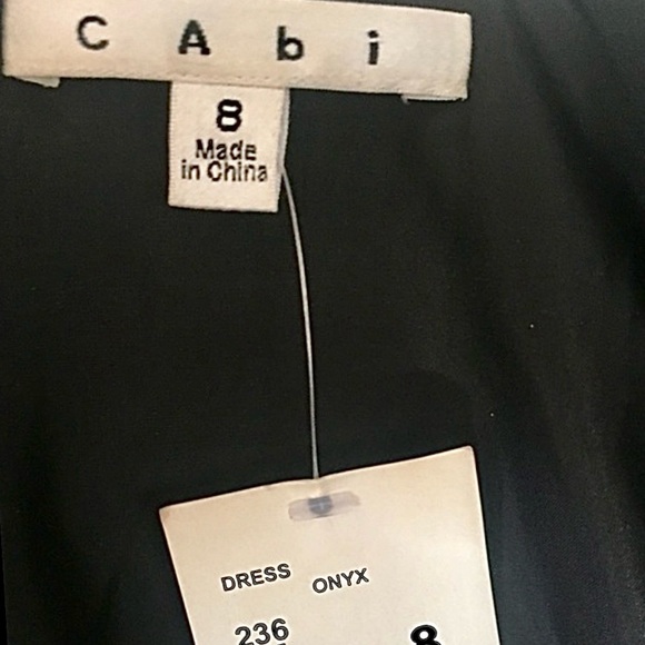 NWT CAbi Onyx Swishing Carwash Flapper Empire Waist Cocktail Party Dress LBD 8/M - Picture 16 of 16